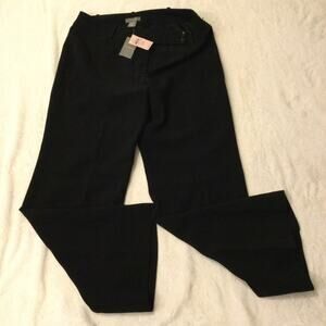 Ann Taylor Petite Perfect Wide-Leg Pant Womens Black Size 12P